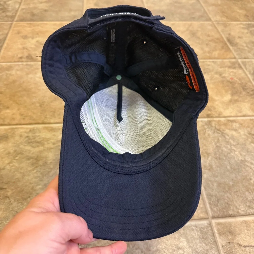 Pukka Headwear Pinehurst Golf Hat Navy Blue Racing Stripes Adjustable Cap‎ - Picture 11 of 11